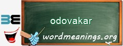 WordMeaning blackboard for odovakar